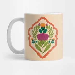 Pressed Flower Illustration Mug